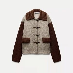 NWT Zara Women's Wool Blend Toggle Jacket